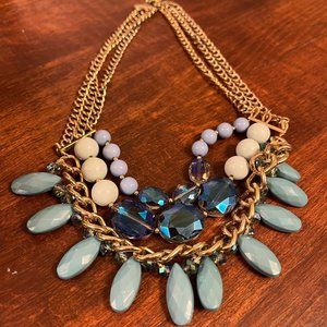 Beautiful Blue Statement Necklace